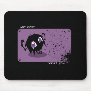 Niedlicher Fuzzy-Dämon-Cartoon Mousepad