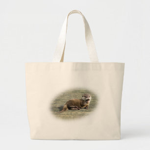 Niedlicher gähnender Baby-Otter Jumbo Stoffbeutel