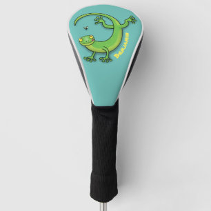 Niedlicher Gecko-Eidechse, personalisierter Cartoo Golf Headcover