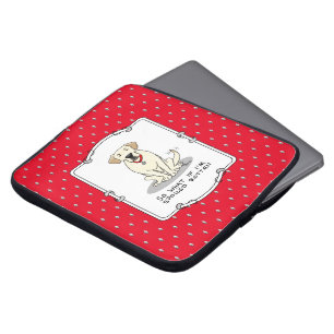 Niedlicher gefleckter Rottengelber Rückgrat Laptopschutzhülle