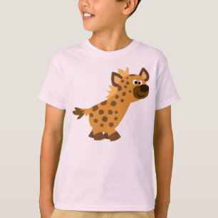 Niedlicher gehender Cartoon-Hyänen-KinderT - Shir T-Shirt