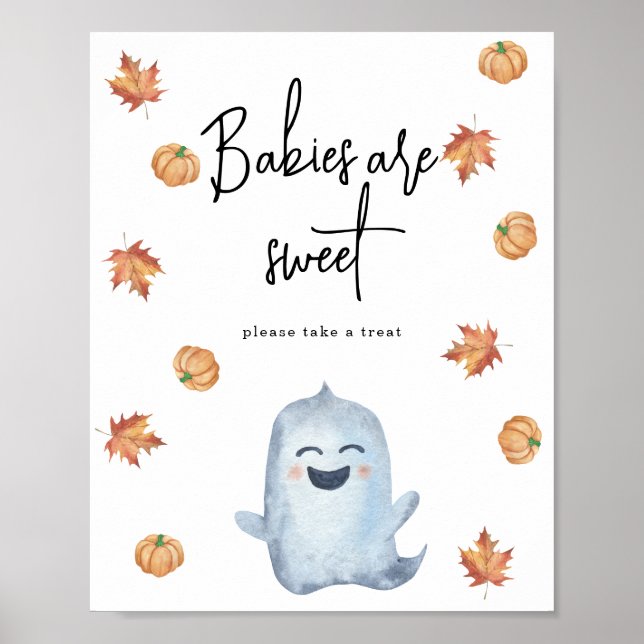 Niedlicher Geist - Babys sind süß Poster (Vorne)