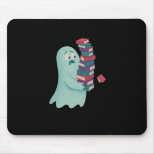 Niedlicher Geist, der zu viele Bücher führt Mousepad