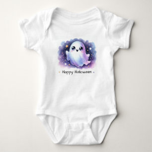 Niedlicher Geist, glückliches Halloween Baby Strampler