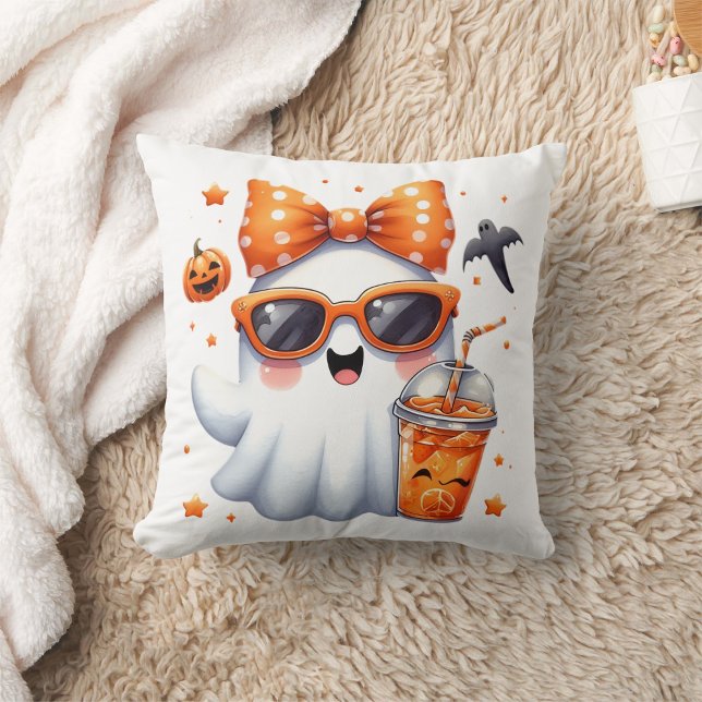 niedlicher Geist mit orangefarbener Sonnenbrille u Kissen (Von Creator hochgeladen)