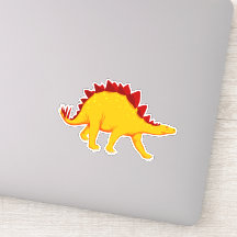 Niedlicher gelber Dinosaurier zurück zur Schulkuns