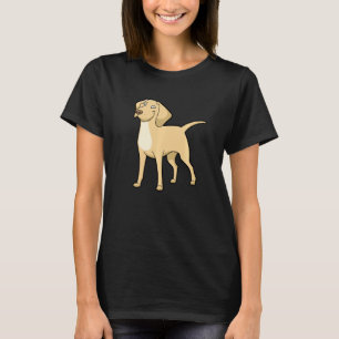 Niedlicher Gelber Labrador Golden Retriever Hund T-Shirt