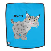 Niedlicher gemeiner Bobcat-Luchs-Cartoon