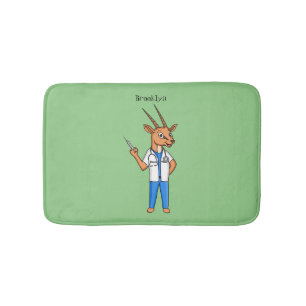 Niedlicher Gemsbok-Antilope-Cartoon Badematte
