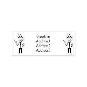 Niedlicher Gemsbok-Antilope-Cartoon Gummistempel