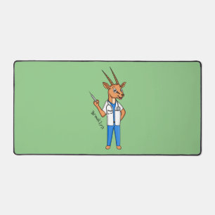 Niedlicher Gemsbok-Antilope-Cartoon Schreibtischunterlage