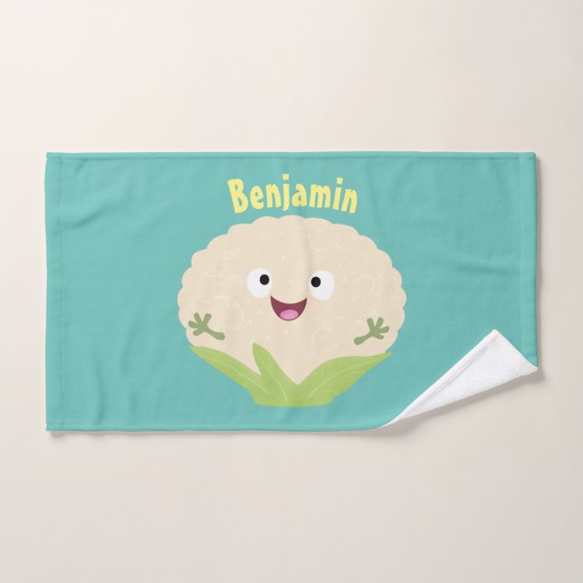 Niedlicher Gemüsegarten-Cartoon Badhandtuch Set (Handtuch)