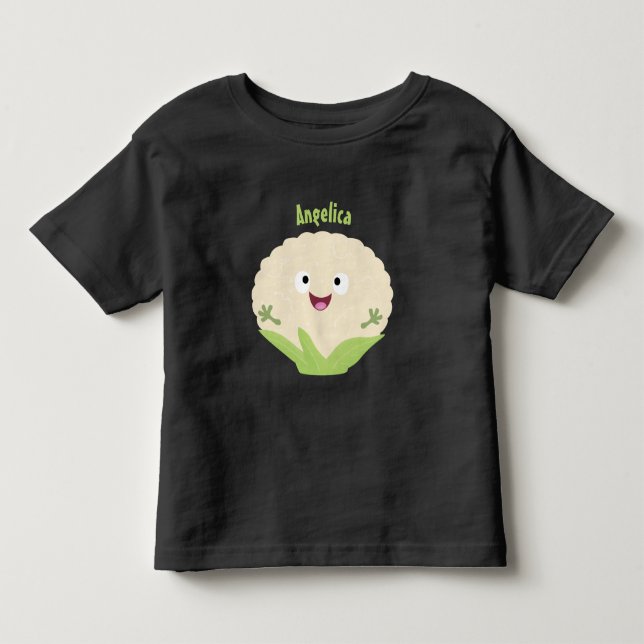 Niedlicher Gemüsegarten-Cartoon Kleinkind T-shirt (Vorderseite)