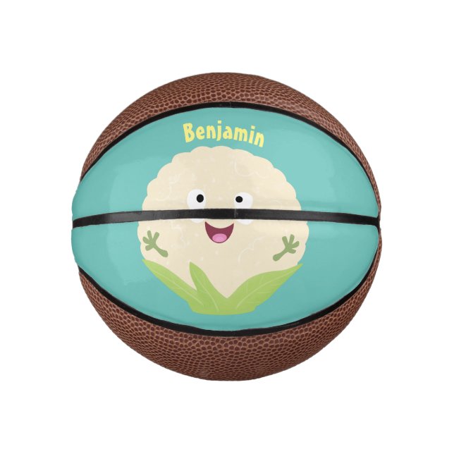 Niedlicher Gemüsegarten-Cartoon Mini Basketball (Vorderseite)