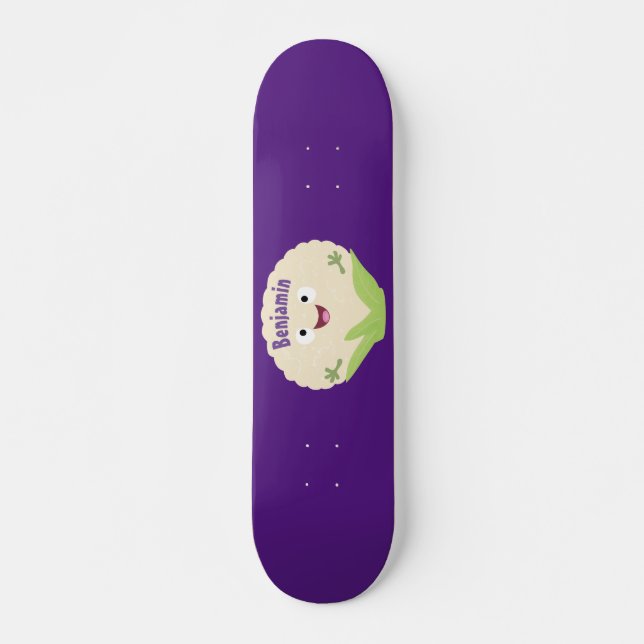 Niedlicher Gemüsegarten-Cartoon Skateboard (Vorne)