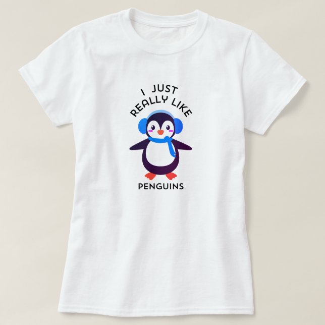 Niedlicher Gentoo Pinguin T-Shirt (Design vorne)