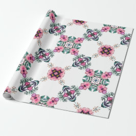 Niedlicher geometrischer Garten Geschenkpapier