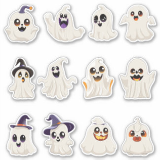 niedlicher Ghost-Aufkleber Aufkleber