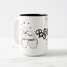 Niedlicher Ghost-Kaffee Bootiful Morning Halloween Zweifarbige Tasse