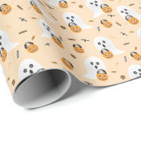 Niedlicher Ghosts Trick oder Behandlung von Candy