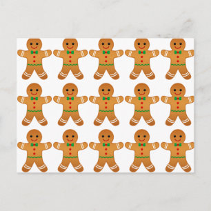Niedlicher Gingerbrot man Pattern - Weihnachten