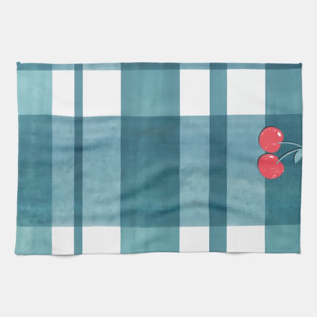 Niedlicher Gingham Geschirrtuch (Horizontal)