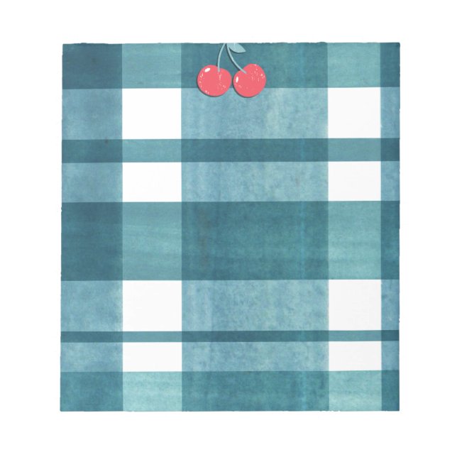 Niedlicher Gingham Notizblock (Vorderseite)