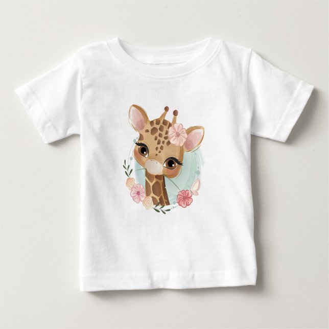 Niedlicher Giraffe Baby-T - Shirt (Von Creator hochgeladen)