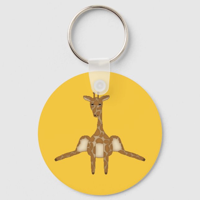 Niedlicher Giraffe-Schlüsselanhänger Schlüsselanhänger (Vorderseite)