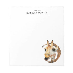 Niedlicher GiraffeWatercolor   addieren Ihren Notizblock