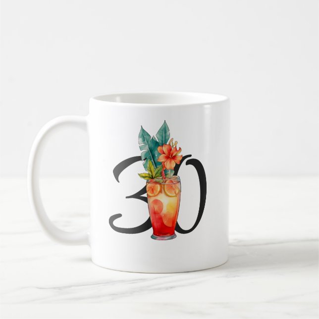 Niedlicher Girl-Cocktail Geburtstag Kaffeetasse (Links)