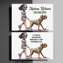 Niedlicher Girl Dog Walker Pet Sitter