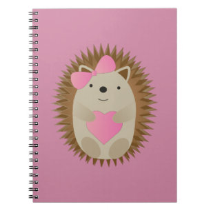 Niedlicher Girl-Igel Notizblock