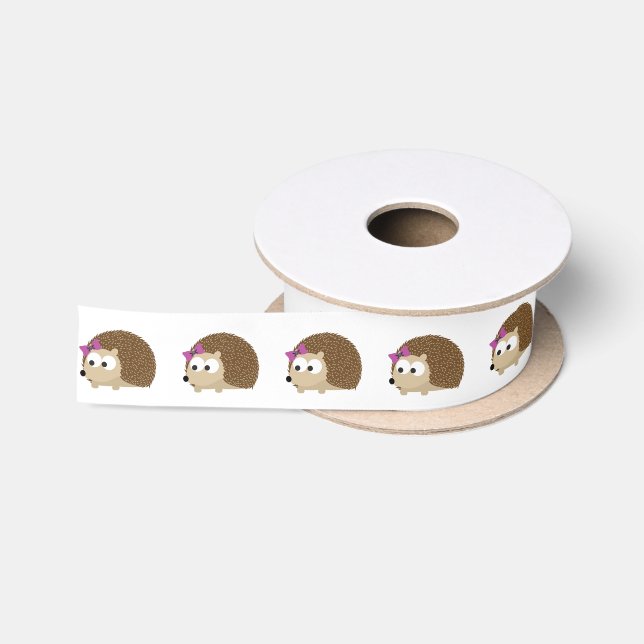 Niedlicher Girl-Igel Satinband (Spule)