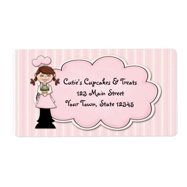 Niedlicher Girl-Koch, Cupcake, Pink (Vorne)