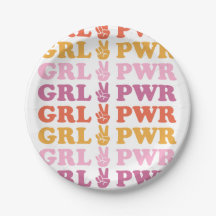 Niedlicher Girl-Power mit Heart Paper Plate