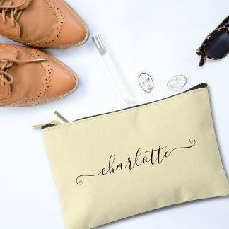 Niedlicher Girly Minimalistischer Individuelle Nam Zubehörtasche