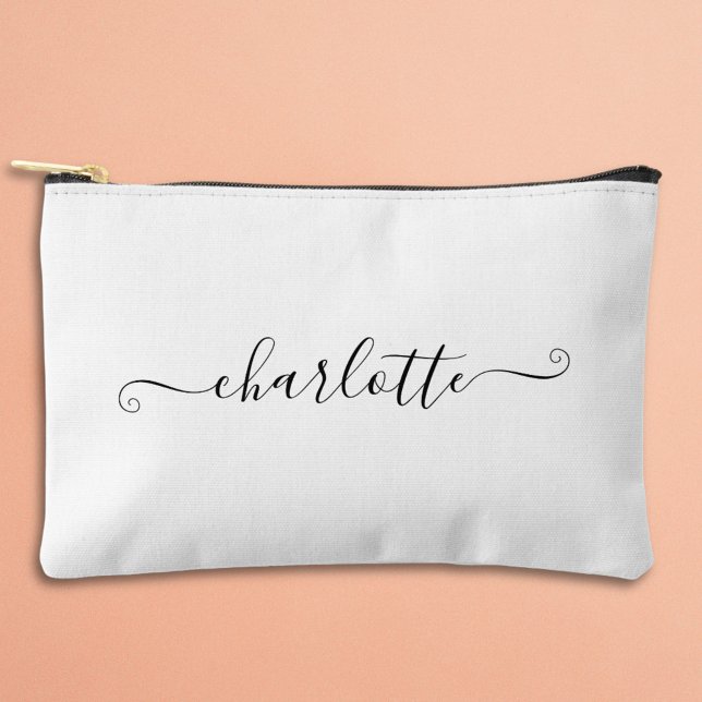 Niedlicher Girly Minimalistischer Individuelle Nam Zubehörtasche (Von Creator hochgeladen)