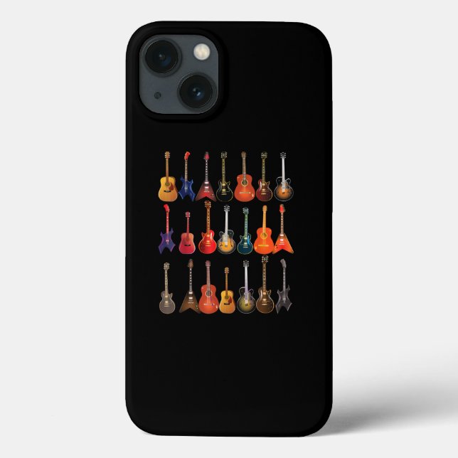 Niedlicher Gitarrenrock und Roll-Musikinstrumente  Case-Mate iPhone Hülle (Rückseite)
