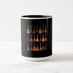 Niedlicher Gitarrenrock und Roll-Musikinstrumente Tasse