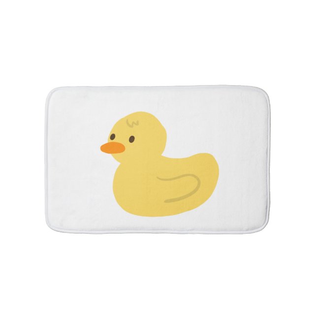 Niedlicher Glattgummi-Duckkopf-Grafischer Bathmat Badematte (Vorderseite)