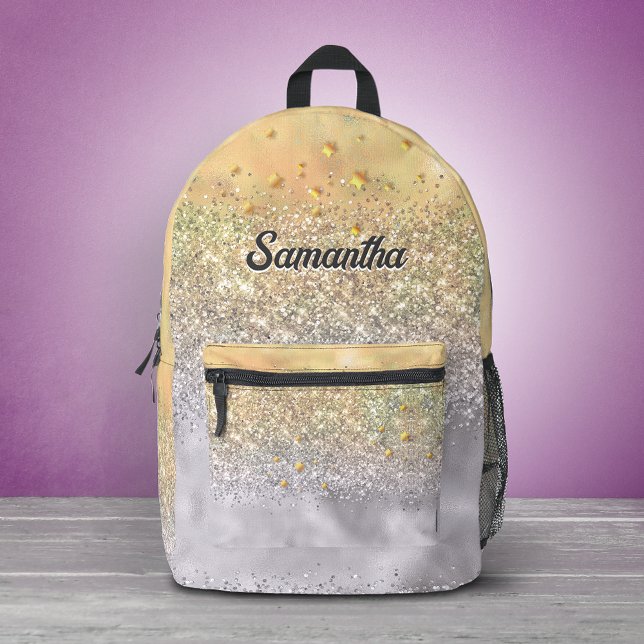 Niedlicher Glitzer Bedruckter Rucksack (Von Creator hochgeladen)