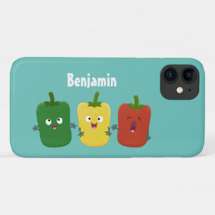 Niedlicher Glockenpfeffer capsicum trio singend Ca Case-Mate iPhone Hülle