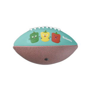 Niedlicher Glockenpfeffer capsicum trio singend Ca Football