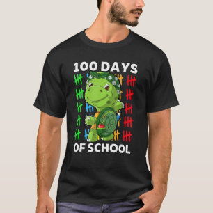 Niedlicher glücklicher 100. Schullehrer 100 T-Shirt