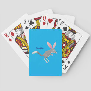 Niedlicher glücklicher australischer Bilby-Cartoon Spielkarten