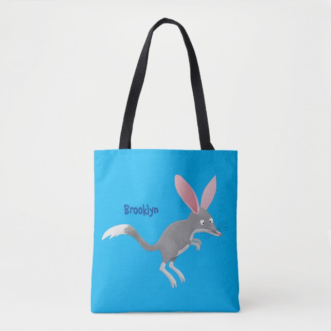 Niedlicher glücklicher australischer Bilby-Cartoon Tasche (Vorderseite)