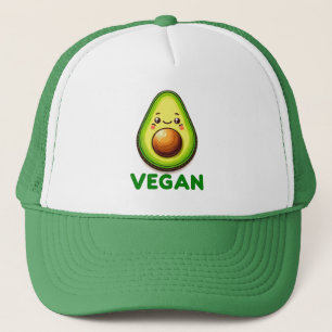 Niedlicher Glücklicher Avocado-Veganer Lebensstil Truckerkappe