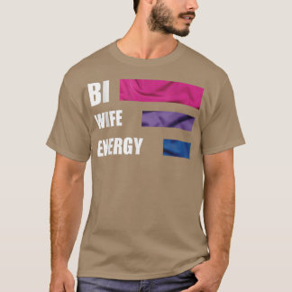 Niedlicher glücklicher Bi-Ehefrau-Energiestolz T-Shirt