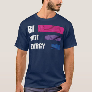 Niedlicher glücklicher Bi-Ehefrau-Energiestolz T-Shirt